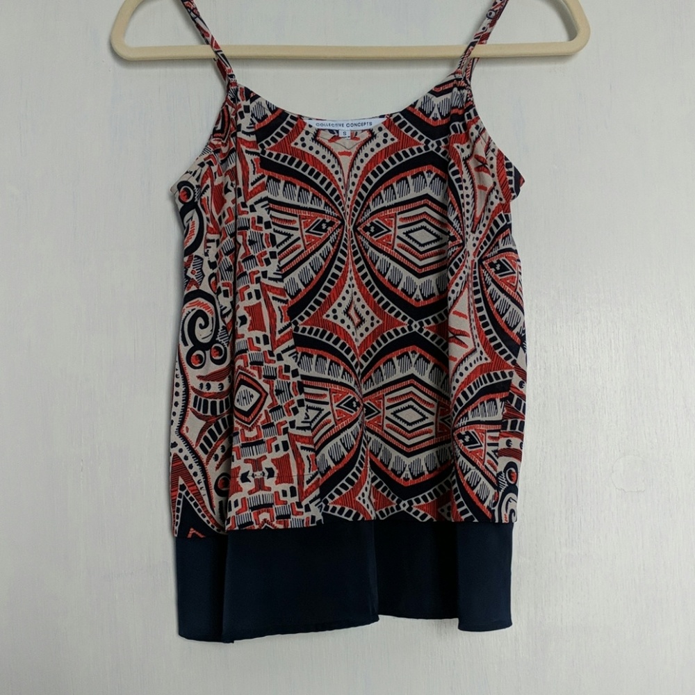 Collective Concepts Donnie graphic print blouse